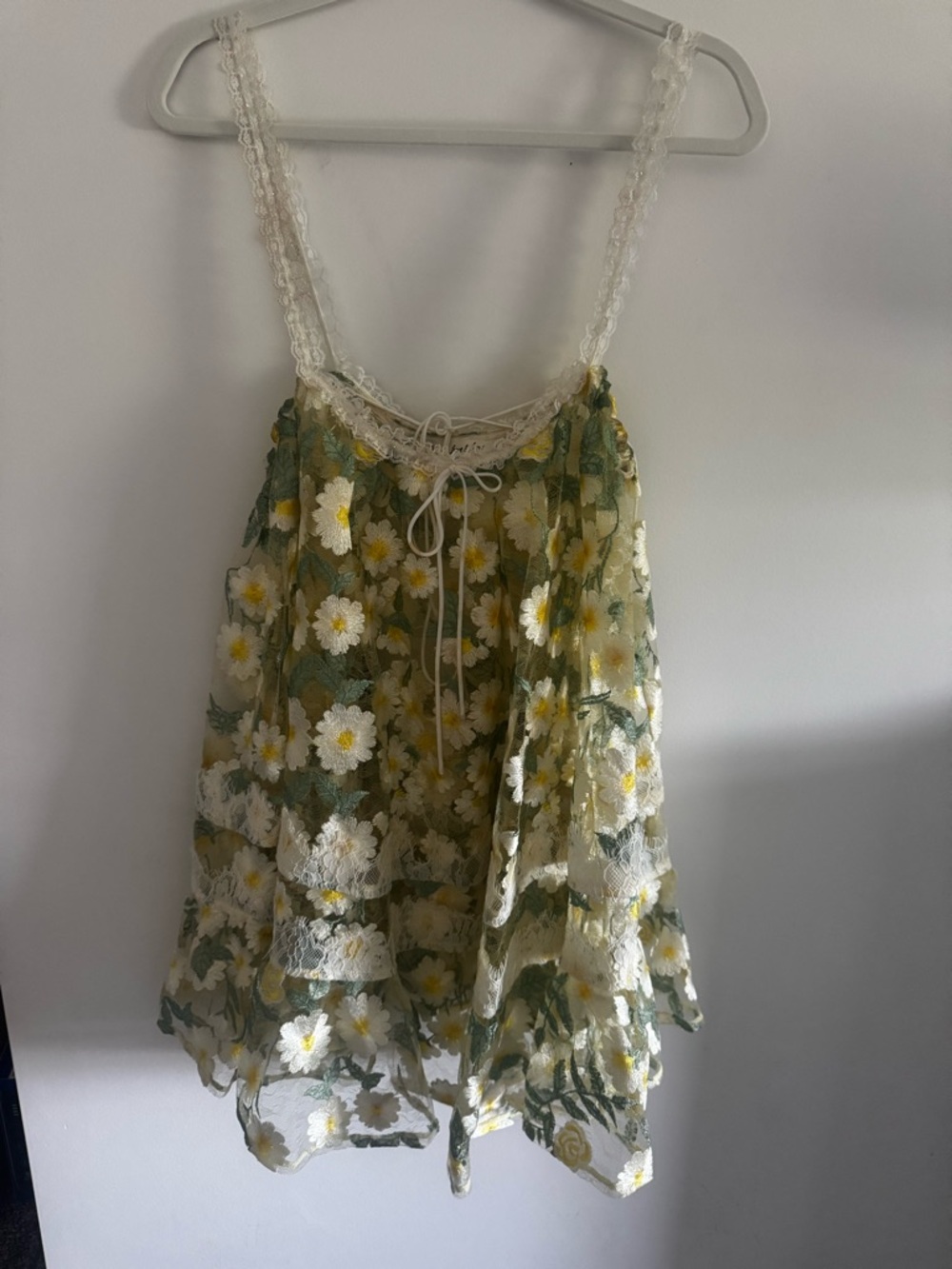 For Love And Lemons Rachel Sheer Floral Mini Dress - Picture 2 of 3